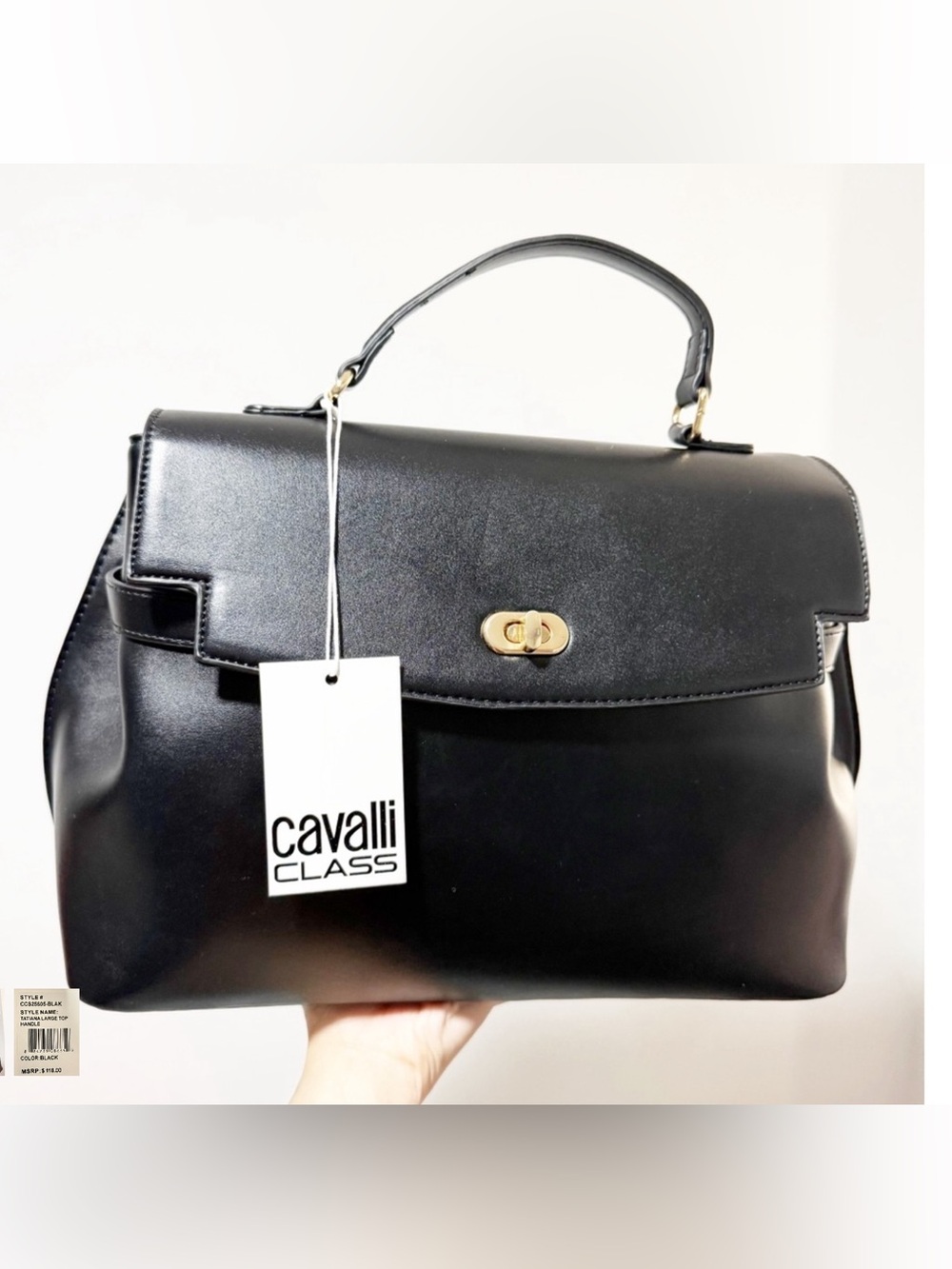 Cavalli Class Tatiana large top handle Bag NWT